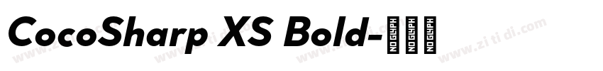 CocoSharp XS Bold字体转换